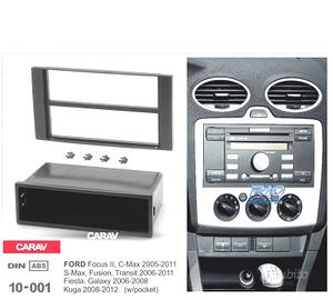 TELAIO NERO RADIO 1-DIN PER FORD FOCUS C-MAX S-MAX