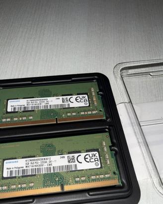 16 di ram (2x8) 3200mhz samsung ddr4 sodimm