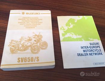 Libretto di uso e manutenzione Suzuki Sv650/s