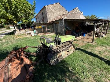 Trattore cingolato Agrifull 235 con fresa Nardi