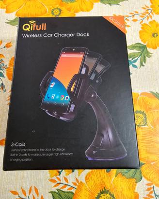 Caricabatteria smartphone wireless per auto QiFull