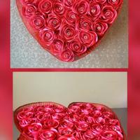 Rosa di raso, Fatto a mano