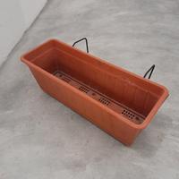 5 fioriere con sottovaso e portafioriere 49x17 cm