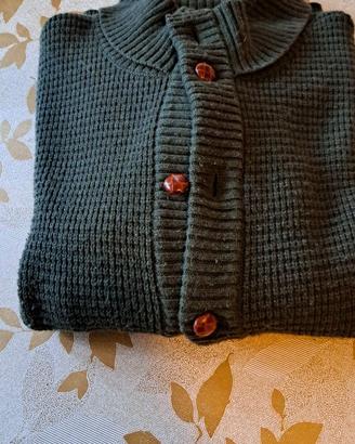 Maglione da uomo verde bottiglia
