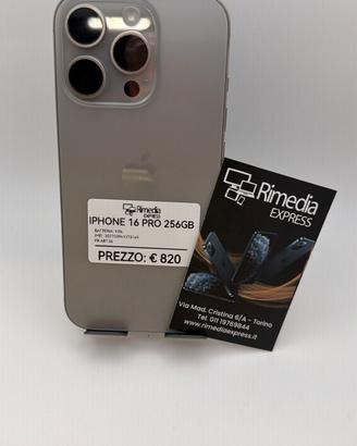 iPhone 16 Pro 256GB naturale usato garanzia 
