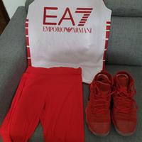 Completo giocatore Olimpia Milano Nike Hyperdunk 