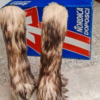 Stivali doposci vintage con pelo