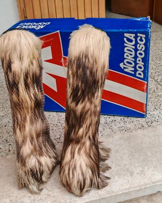 Stivali doposci vintage con pelo