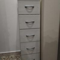 cassettiera piccola 5 cassetti