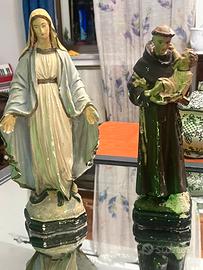 Antica Coppia Madonna SanGiuseppe con bambino