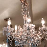 lampadario vintage stile Maria Teresa