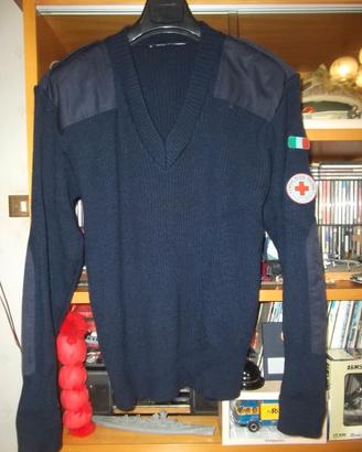 Maglione Lana Croce Rossa Italiana Large