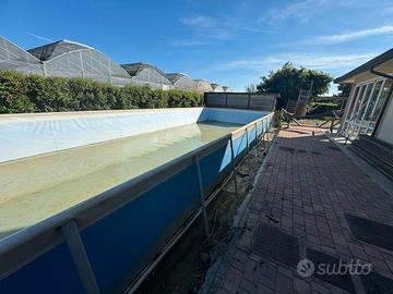 Piacina fuori terra 14,4 metri x 4,5 m altezza 125