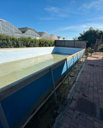 Piacina fuori terra 14,4 metri x 4,5 m altezza 125