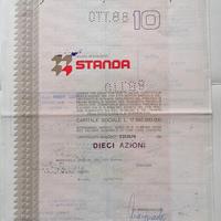 Azione Standa - Certificato azionario antico
