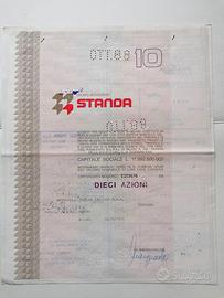 Azione Standa - Certificato azionario antico