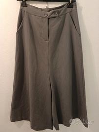 Gonna pantalone culotte grigia elegante