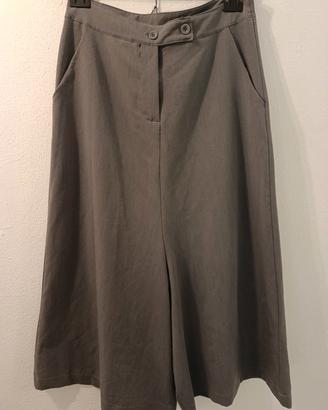 Gonna pantalone culotte grigia elegante