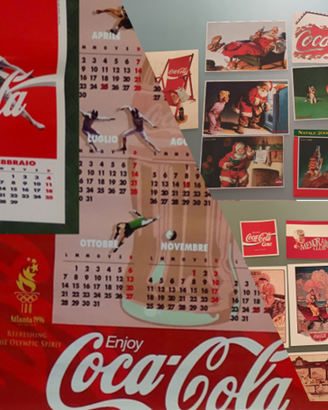 Calendario Coca-Cola 1996 e cartoline