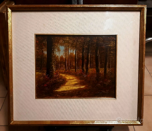 NINO PAROLA 1922-99 olio tavola 30x24cm in cornice