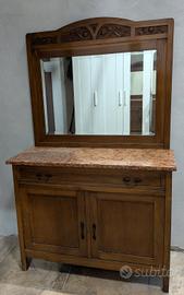 Mobiletto Liberty ecclettico italiano fine 1800