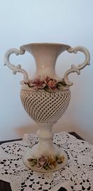 Vaso Anfora Capodimonte – Marchio N Blu – Vintage