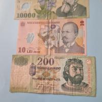 banconote  romania e ungheria
