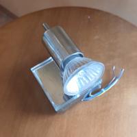 faretto in acciaio con lampadina 