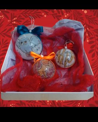 palline di natale tema Harry potter