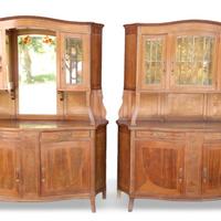 coppia vetrine liberty credenze Antiche primi 900