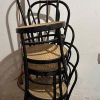 Sedie viennesi in ferro nero