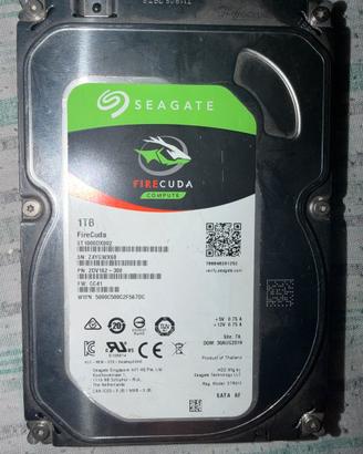 Seagate FireCuda 1TB SSHD 3.5 SATA 7200rpm testato