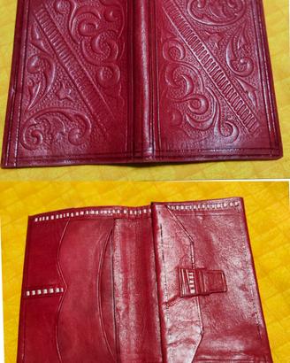 portafoglio marocchino pelle. vintage 