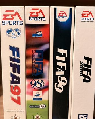 Fifa 97 98 99 2000 big box vintage gioco pc