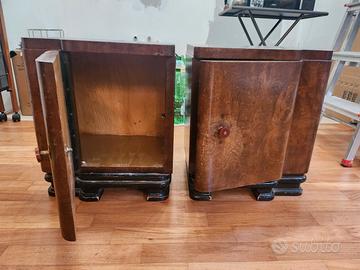 Coppia comodini vintage