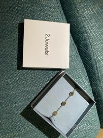 Bracciale 2Jewels acciaio con ciondoli a quadrifog