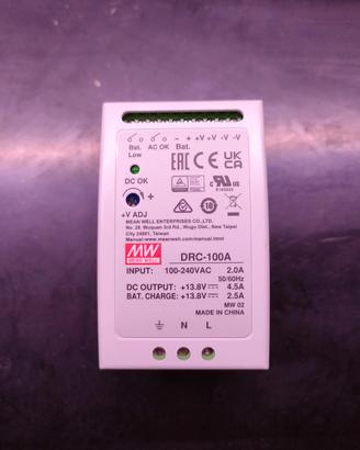 ALIMENTATORE  MEAN WELL DRC-100A 13.8V 100W