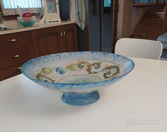 Centrotavola in vetro artigiano decorato a mano