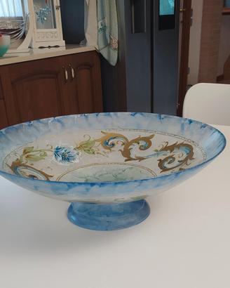 Centrotavola in vetro artigiano decorato a mano