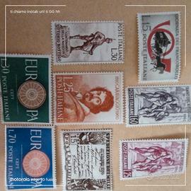 8 francobolli italiani nuovi del 1960