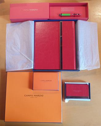 Campo Marzio - Set Kit Scrivania 3 pezzi in Pelle