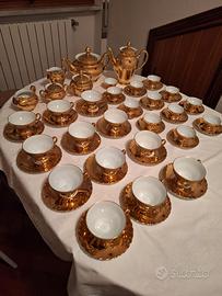 Servizio caffè e te in oro