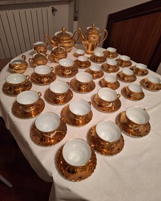 Servizio caffè e te in oro