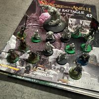 Set 17 miniature in metallo Signore degli Anelli