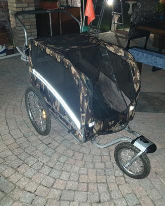 rimorchio per bici /carrellino/passeggino per cani