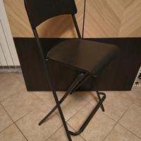 sgabello ikea Franklin nero alto 74cm