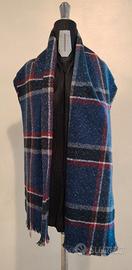 Sciarpa Tartan GMV a quadri blu navy GianMarco Ven