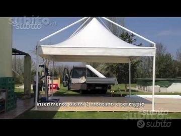 Gazebo pagoda 4,10x4,10 nuovo in stock beige