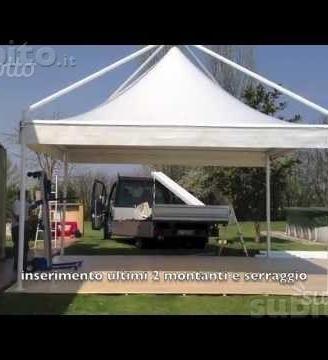 Gazebo pagoda 4,10x4,10 nuovo in stock beige