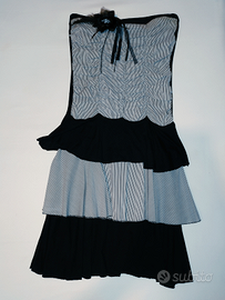 Abito elegante gotico in viscosa Made in Italy